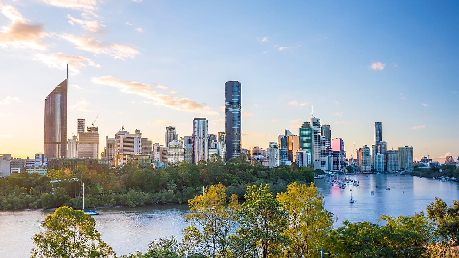 Brisbane city skyline — home to the Travellers Group head office