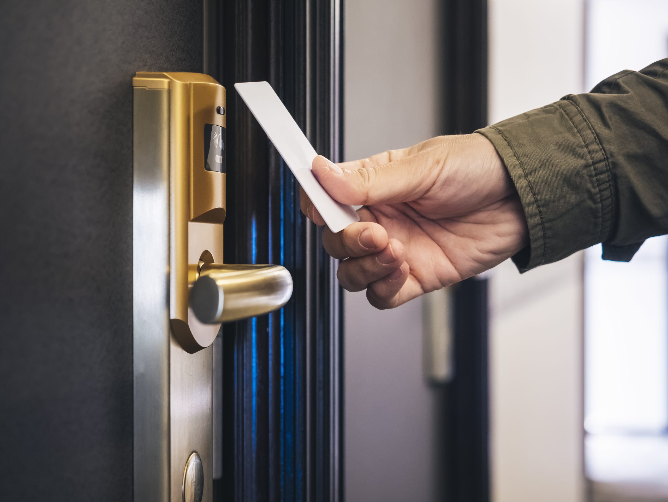 A feature of contactless motels, a code or swipe card serves as a digital room key, granting them access to their accommodation upon arrival.